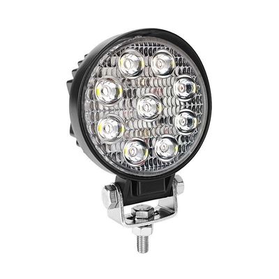 LED মিনি 27W IP67 স্পটলাইট ওয়ার্ক যানবাহন গোলাকার আলো