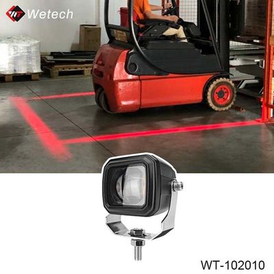 10V - 80V ফর্কলিফ্ট রেড জোন লাইট 10W ব্লু ফর্কলিফ্ট লাইটস ডাইকাস্ট অ্যালুমিনিয়াম হাউজিং সহ