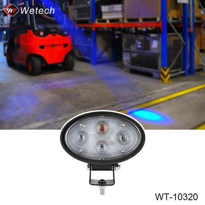 20W ফোর্কলিফ্ট ব্লু স্পট লাইট 10V - 80V ফোর্কলিফ্ট ব্লু স্পট লাইট সহ সংঘর্ষ সুরক্ষা অঞ্চল সতর্কতা