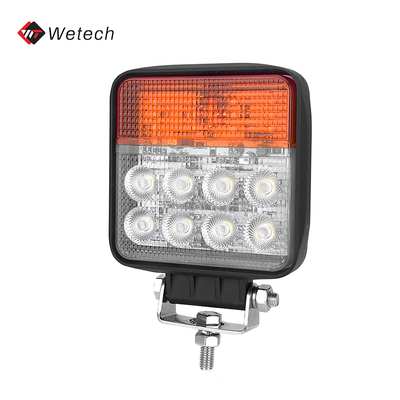 এলইডি ওয়ার্কিং লাইট জলরোধী 12V 24V ডিসি 24W ফ্ল্যাড বিম, টার্ন সিগন্যাল এবং টেকসই ডিজাইন সহ