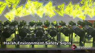 240W LED Gobo প্রজেক্টর IP65 নিরাপত্তা চিহ্ন